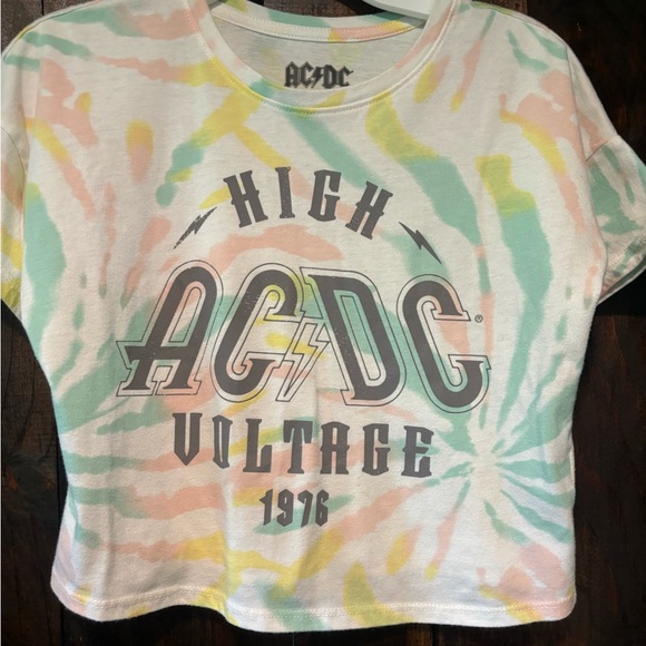 Shirts & Tops | Ac Dc Crop Top | Poshmark